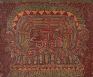 Aztec Prints: Wall Painting, A. D. 500-550. Creator: Unknown
