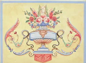 Dana Bartlett Prints: Wall Painting, c. 1936. Creator: Dana Bartlett
