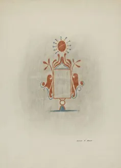 George E Prints: Wall Painting, c. 1939. Creator: George E. Rhone