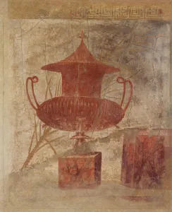 Villa Prints: Wall painting fragment from the peristyle of the Villa of P. Fannius Synistor... ca