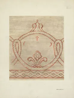 Gerald Transpota Prints: Wall Painting, Restoration Drawing from Reassembled Fragments, c. 1940