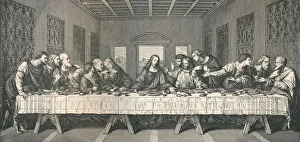 Disciple Gallery: The wall painting of `The Last Supper`, at Milan, 1883