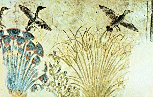 Akenaten Gallery: Wall painting from the tomb of Akhenaten, Ancient Egyptian, 18th Dynasty, c1375 BC