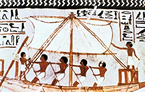 Wall painting from tomb of Sennefer, Abydos, Ancient Egypt, 18th Dynasty, c1450 BC Wall painting from tomb of Sennefer, Abydos, Ancient Egypt, 18th Dynasty, c1450 BC
