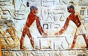 Carpentry Prints: Wall painting from the tomb of Ti