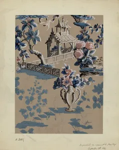 Folly Prints: Wall Paper, 1934. Creator: Moses Bank