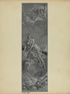 Michael Trekur Prints: Wall Paper, 1935/1942. Creator: Michael Trekur