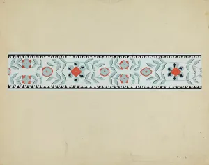 Colour Scheme Prints: Wall Paper Border, 1935/1942. Creator: Burton Ewing