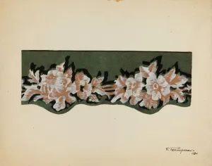 Acampora Nicholas Prints: Wall Paper Border, 1936. Creator: Nicholas Acampora