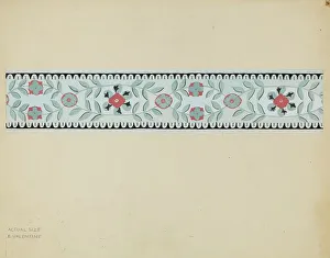 Valentine Elizabeth Prints: Wall Paper Border, c. 1936. Creator: Elizabeth Valentine