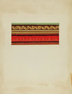 Wall Paper Border, c. 1937. Creator: Alfonso Umana