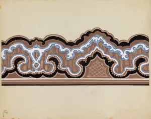 Part Of Gallery: Wall Paper Border, c. 1937. Creator: Paul Farkas