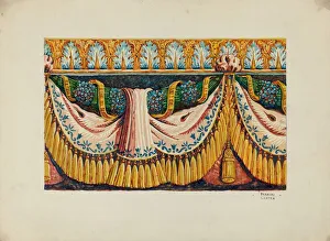 Frances Lichten Prints: Wall Paper Border Design, c. 1936. Creator: Frances Lichten