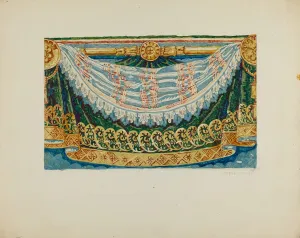 Wall Paper Border Design, c. 1936. Creator: Frances Lichten