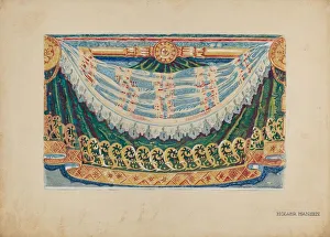 Hansen Holger Prints: Wall Paper Border Design, c. 1939. Creator: Holger Hansen
