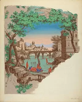 Albert J Collection: Wall Paper, c. 1936. Creator: Albert J. Levone