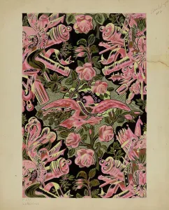 Wall Paper, c. 1937. Creator: Elizabeth Valentine