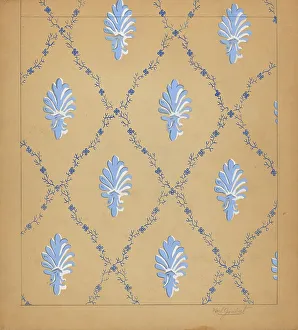 Colour Scheme Prints: Wall Paper, c. 1937. Creator: Karl Joubert