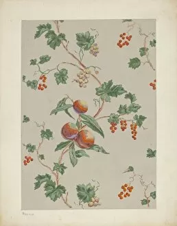 Leaves Collection: Wall Paper, c. 1937. Creator: Lee Hager