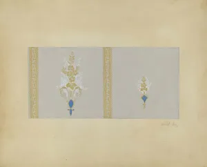 Colour Scheme Prints: Wall Paper, c. 1937. Creator: Vincent Burzy