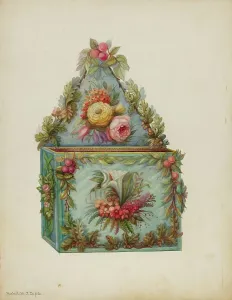 Nicholas Zupa Prints: Wall Pocket, c. 1939. Creator: Nicholas Zupa
