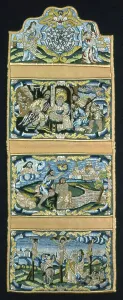Wall Hanging Prints: Wall Pocket, Switzerland, 17th century. Creator: Unknown