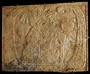 Cartouche Prints: Wall Relief (image 1 of 3), A.D. 750-850. Creator: Unknown