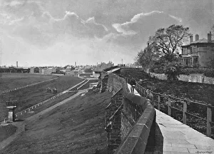 The Wall and Roodee, Chester, c1896. Artist: Catherall & Pritchard