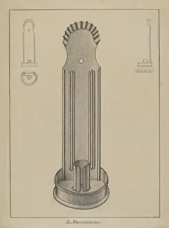 Wall Sconce Prints: Wall Sconce, 1935/1942. Creator: Gerald Bernhardt