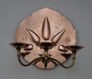 Lighting Device Prints: Wall Sconce (One of a Pair), England, 1880 / 1900. Creator: William Arthur Smith Benson