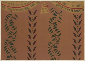 Leaf Pattern Prints: Wall Stencil, c. 1939. Creator: Michael Lauretano