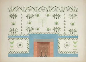 Holden Ray Prints: Wall Stencil (copy), c. 1936. Creator: Ray Holden