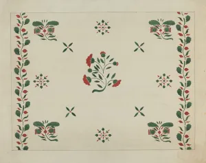 Holden Ray Prints: Wall Stencil (From an Inn), c. 1936. Creator: Ray Holden