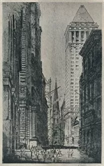 Wall Street, New York, c1913. Artist: William Monk