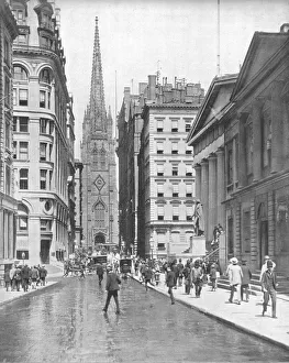 Wall Street Prints: Wall Street, New York, USA, c1900. Creator: Unknown