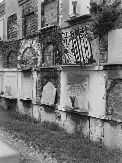 Sepulchral Prints: Wall tombs of the old St. Louis Cemetery