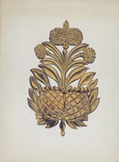 Jackson Gordena Prints: Wall Watch Pocket, c. 1936. Creator: Gordena Jackson