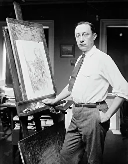 Illustrator Prints: Wallace Morgan, 1913. Creator: Bain News Service