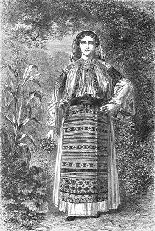 Bates Hw Prints: Wallachian Peasant-Women; A Visit to the Danubian Principalities, 1875. Creator: Unknown