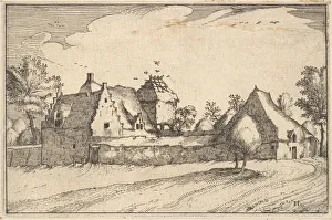 Visscher Prints: Walled Farm, plate 11 from Regiunculae et Villae Aliquot Ducatus Brabantiae, ca. 1610