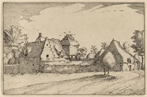 Nicolas Joannis Visscher Ii Prints: Walled Farm, published 1612. Creator: Claes Jansz Visscher