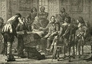 Jean Prints: Wallenstein and Tilly Holding a Council of War, 1626, (1890). Creator: Unknown