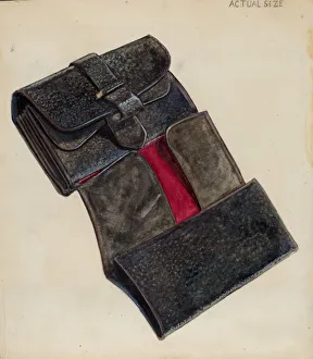 Folding Prints: Wallet, c. 1936. Creator: Thomas Holloway
