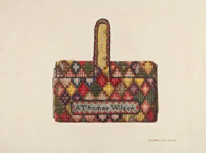 Stitching Prints: Wallet, c. 1939. Creator: Ralph Morton