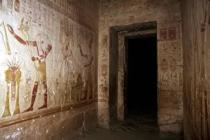 Abydos Collection: Wallpaintings, Temple of Sethos I, Abydos, Egypt, 19th Dynasty, c1280 BC