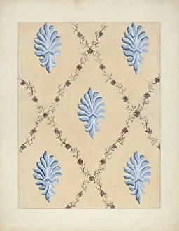 Part Of Gallery: Wallpaper, 1935 / 1942. Creator: Paul Farkas