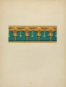 John Garay Prints: Wallpaper Border, 1935 / 1942. Creator: John Garay