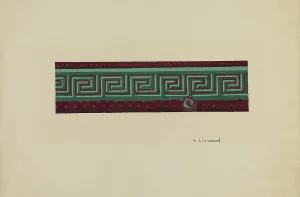 Wallpaper Border, c. 1940. Creator: Sidney Liswood