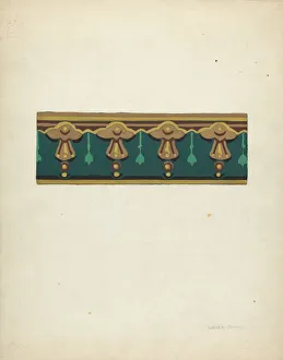 Part Of Gallery: Wallpaper, c. 1939. Creator: Walter Doran
