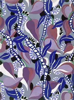 Wallpaper design by Maison Martine, pub. 1930. Creator: French School (20th Century)